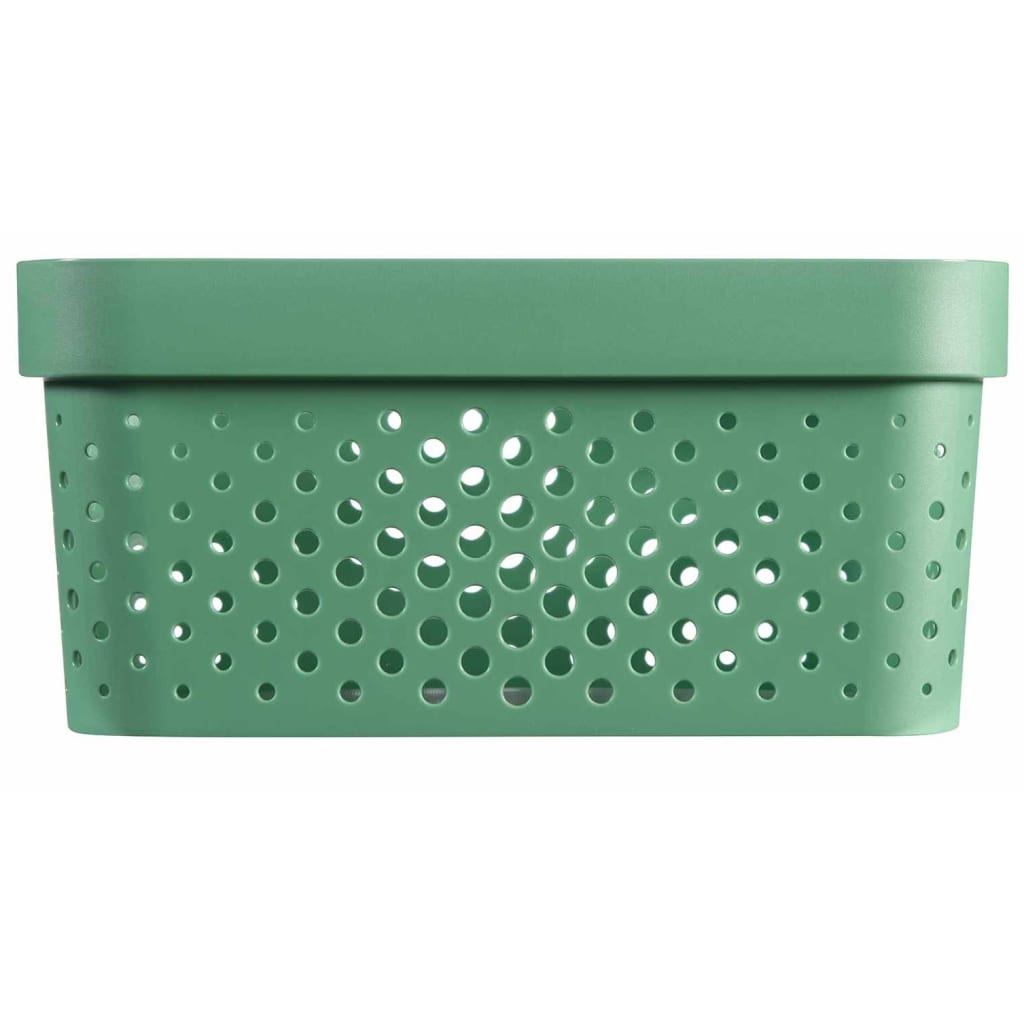 Curver Opbergboxen 4 st Infinity met deksel 11 L + 17 L groen