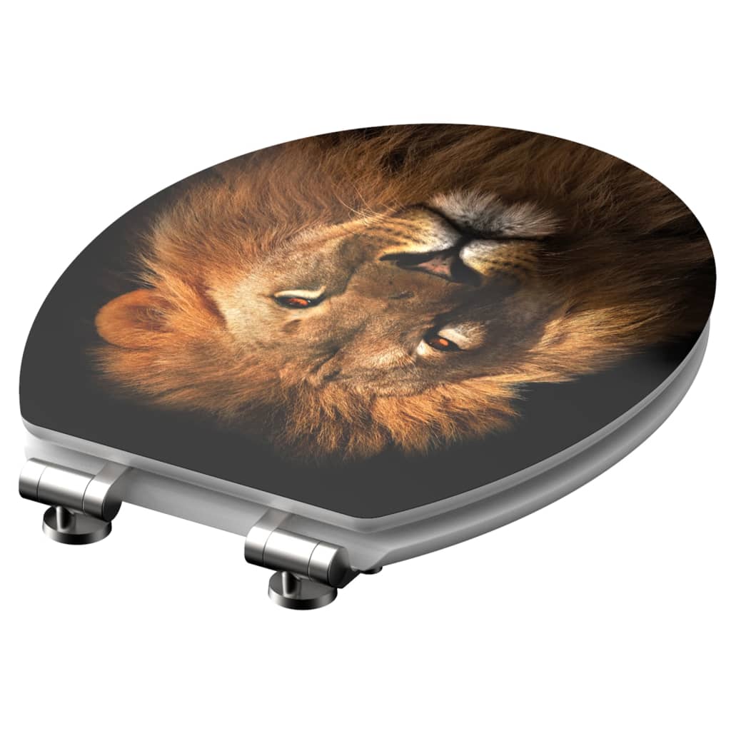 SCHÜTTE Toiletbril met soft-close LION MDF hoogglans