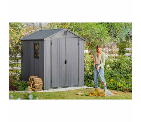 Keter Abri De Jardin Darwin Gris Vidaxl Fr