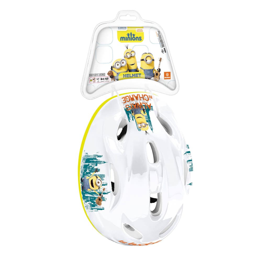 Mondo Minions fietshelm junior wit/geel maat M (52-56 cm)