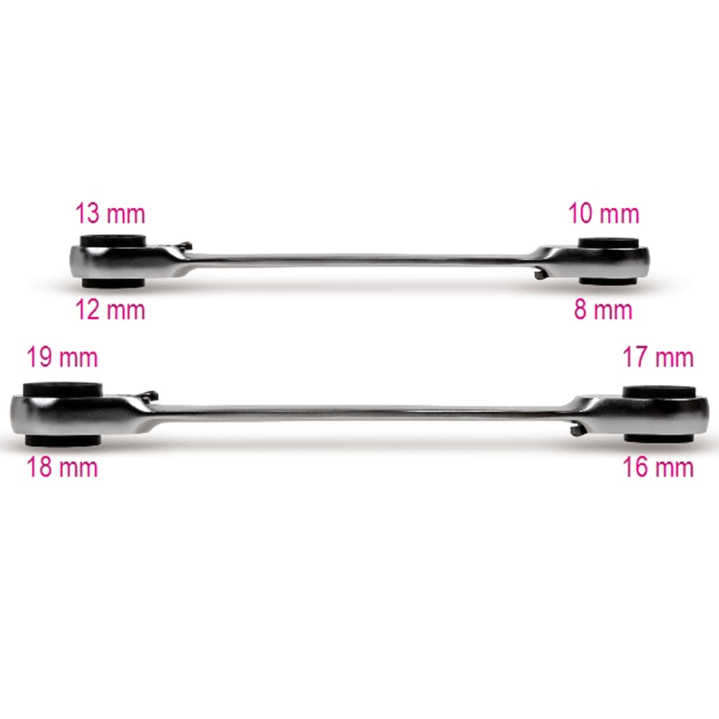 Beta Tools ringratelsleutel 2 st 192/S2 staal 001920070