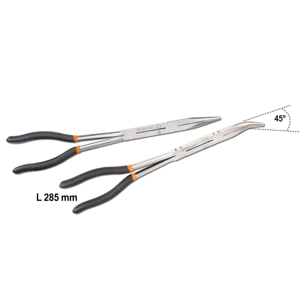 Beta Tools lange buigtangen 2 st 1009L/DP-S2 staal 010090060