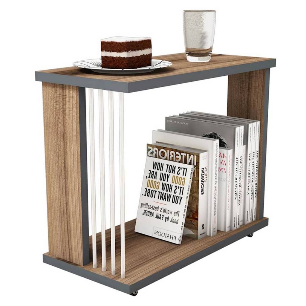 Homemania Salontafel Nicol 50x24x42 cm walnootkleurig 
Homemania Salontafel Nicol 50x24x42 cm walnootkleurig