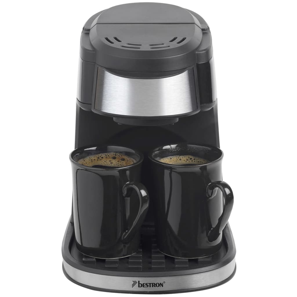 Bestron Koffiezetapparaat met 2 kopjes 450 W zwart ACM7003