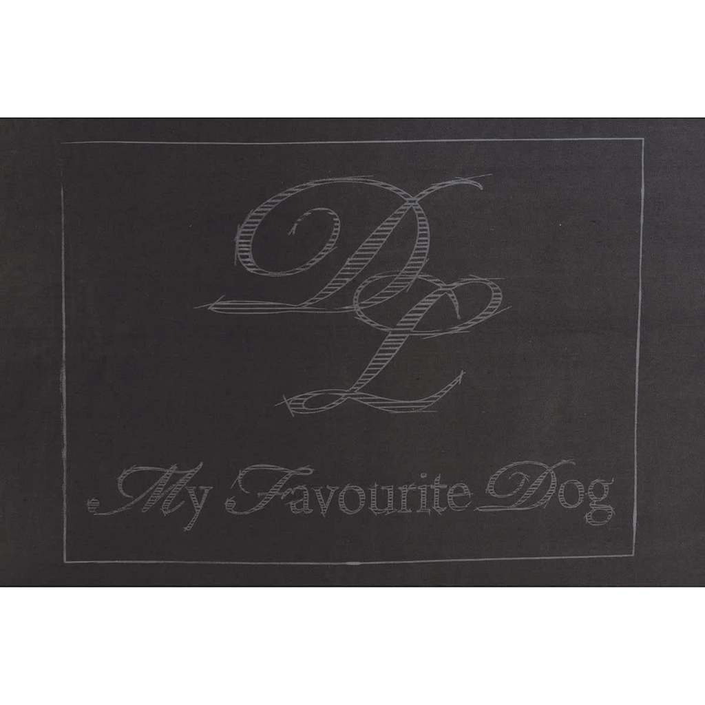 Designed by Lotte Hondenbed Script donkergrijs 100x70 cm 706430