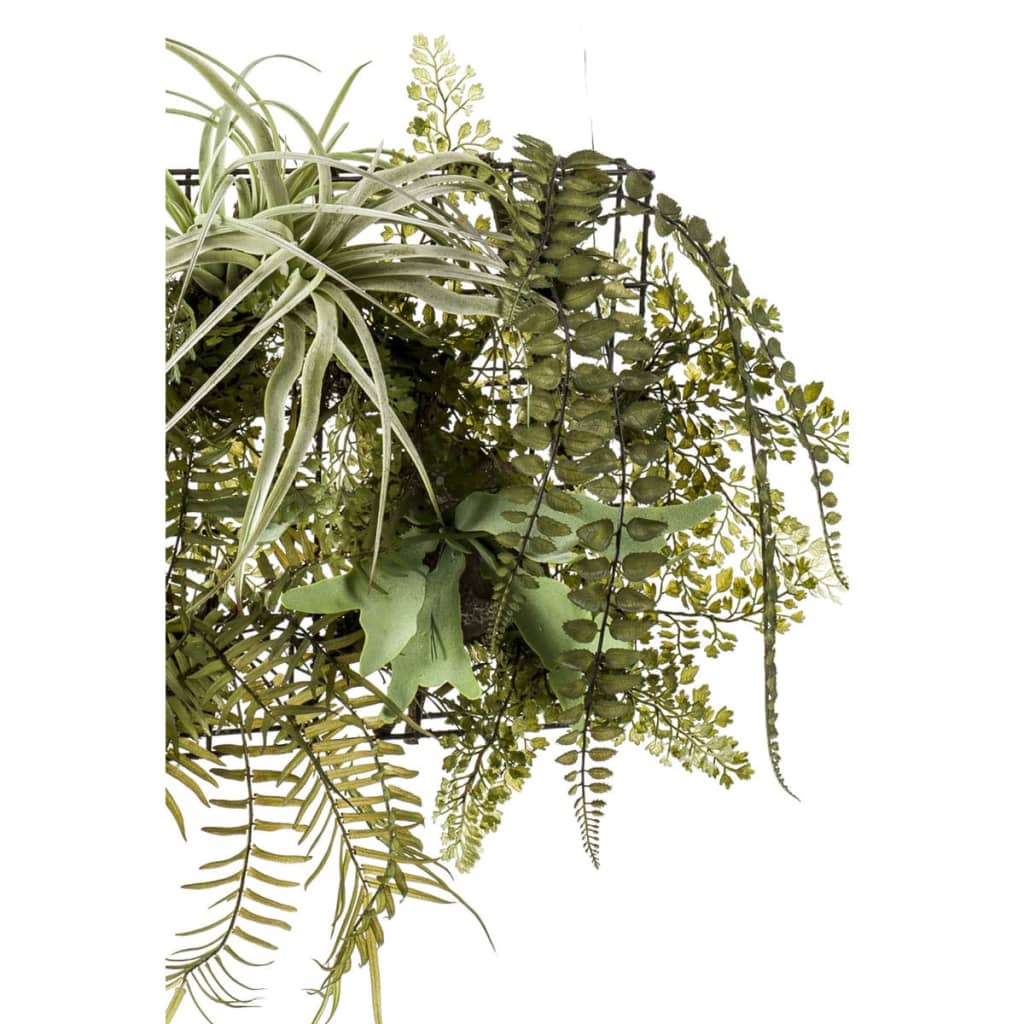 Emerald Kunstplant varen/tillandsia mix op ijzeren rek 420223