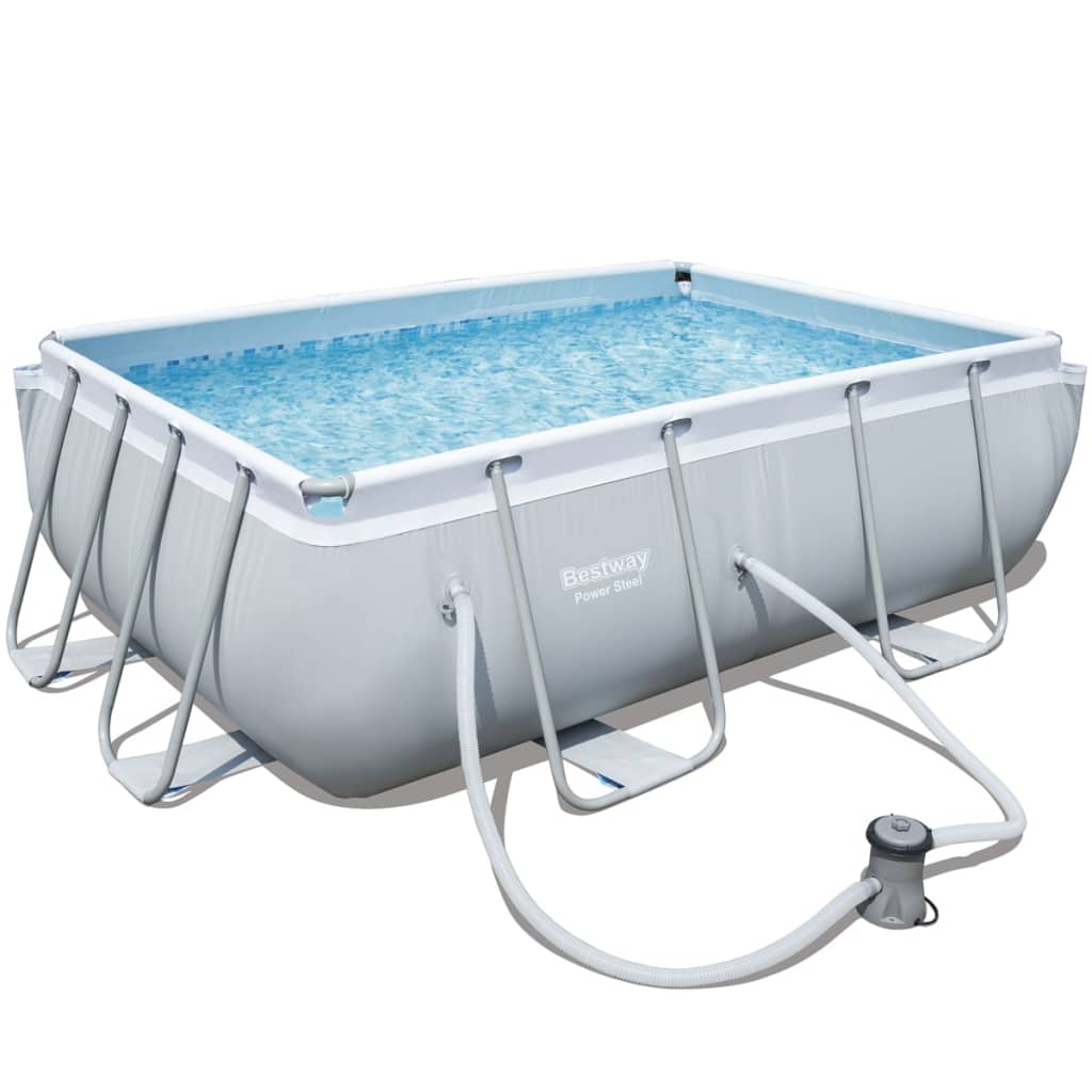 Bestway Power Steel Rechthoekige zwembad set 282x196x84 cm 56629