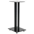 Vidaxl Speaker Stands Pcs Tempered Glass Pillars Design Silver