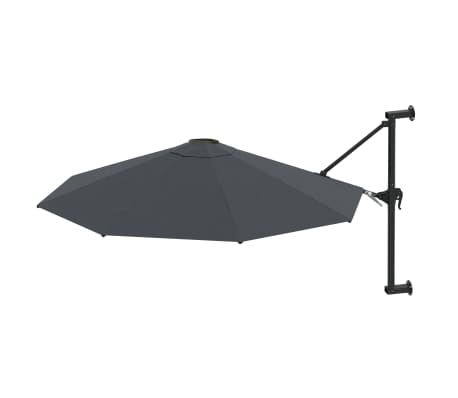 Vidaxl Wandparasol Met Metalen Paal Cm Antraciet Kopen Vidaxl Nl