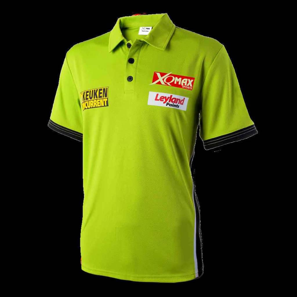 XQmax Darts MvG replica wedstrijdshirt groen maat L QD9200540