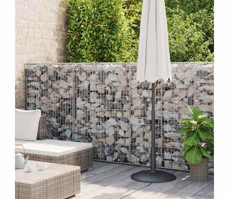 Vidaxl Mur Gabion Avec Couvercles Acier Galvanis X X Cm