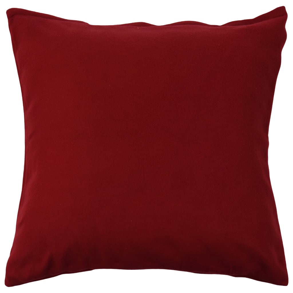 vidaXL Dekbedovertrekset 200x220/80x80 cm fleece wijnrood 
vidaXL Dekbedovertrekset 200x220/80x80 cm fleece wijnrood