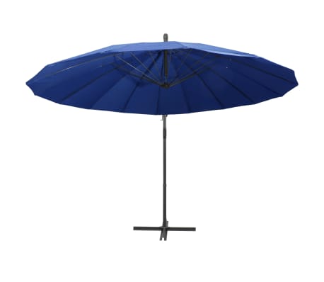 Vidaxl Zweefparasol Met Aluminium Paal M Blauw Kopen Vidaxl Nl