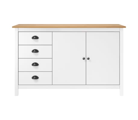 Vidaxl Sideboard Hill Wei X X Cm Massivholz Kiefer Vidaxl De