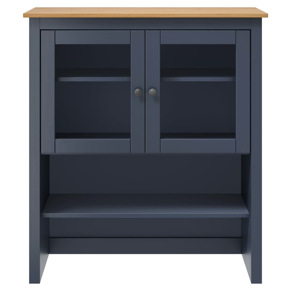 vidaXL Bovenbouw Hill Range 90x33x100 cm massief grenenhout grijs