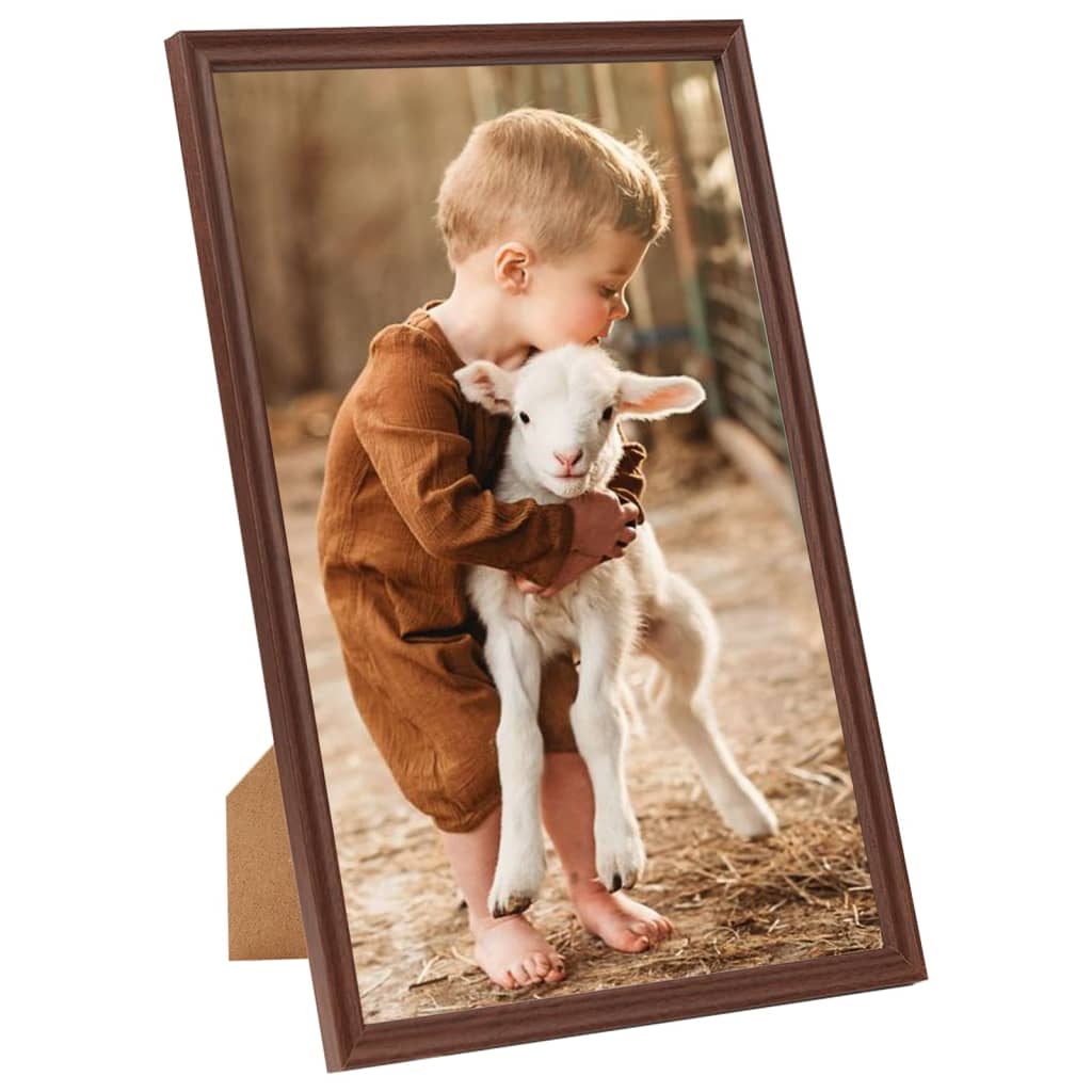 vidaXL Fotolijsten 10 st voor wand of tafel 10x15 cm MDF bruin