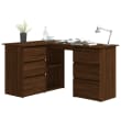 VidaXL Corner Desk Sonoma Oak 145x100x76 Cm Engineered Wood VidaXL Co Uk