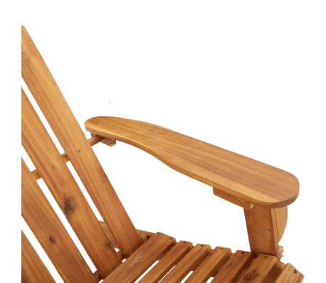 Vidaxl Adirondack Patio Chair With Footrest Solid Wood Acacia Vidaxl