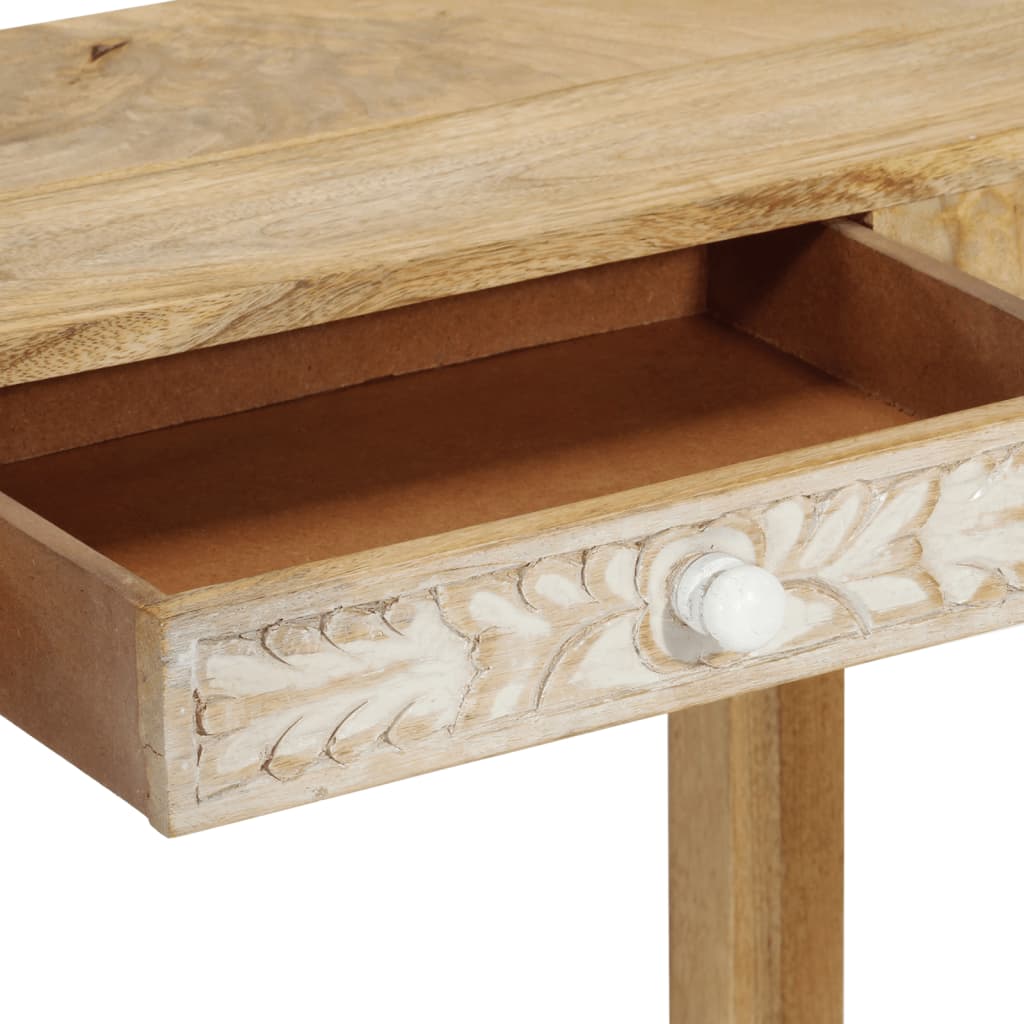 Table Console X X Cm Bois De Manguier Massif Blanchi Ean