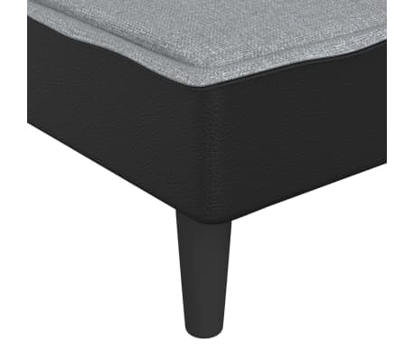 Vidaxl Chaiselongue Hellgrau Stoff Vidaxl At