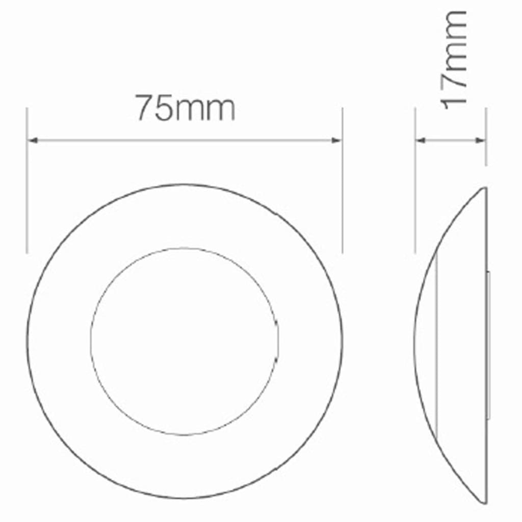 LED Autolamps LED binnenverlichting 7,5 cm dekkend 7524