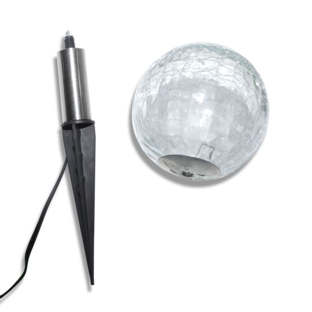 vidaXL 3x Boule Solaire LED Antichoc Lampe Éclairage Solaire Jardin Extérieur