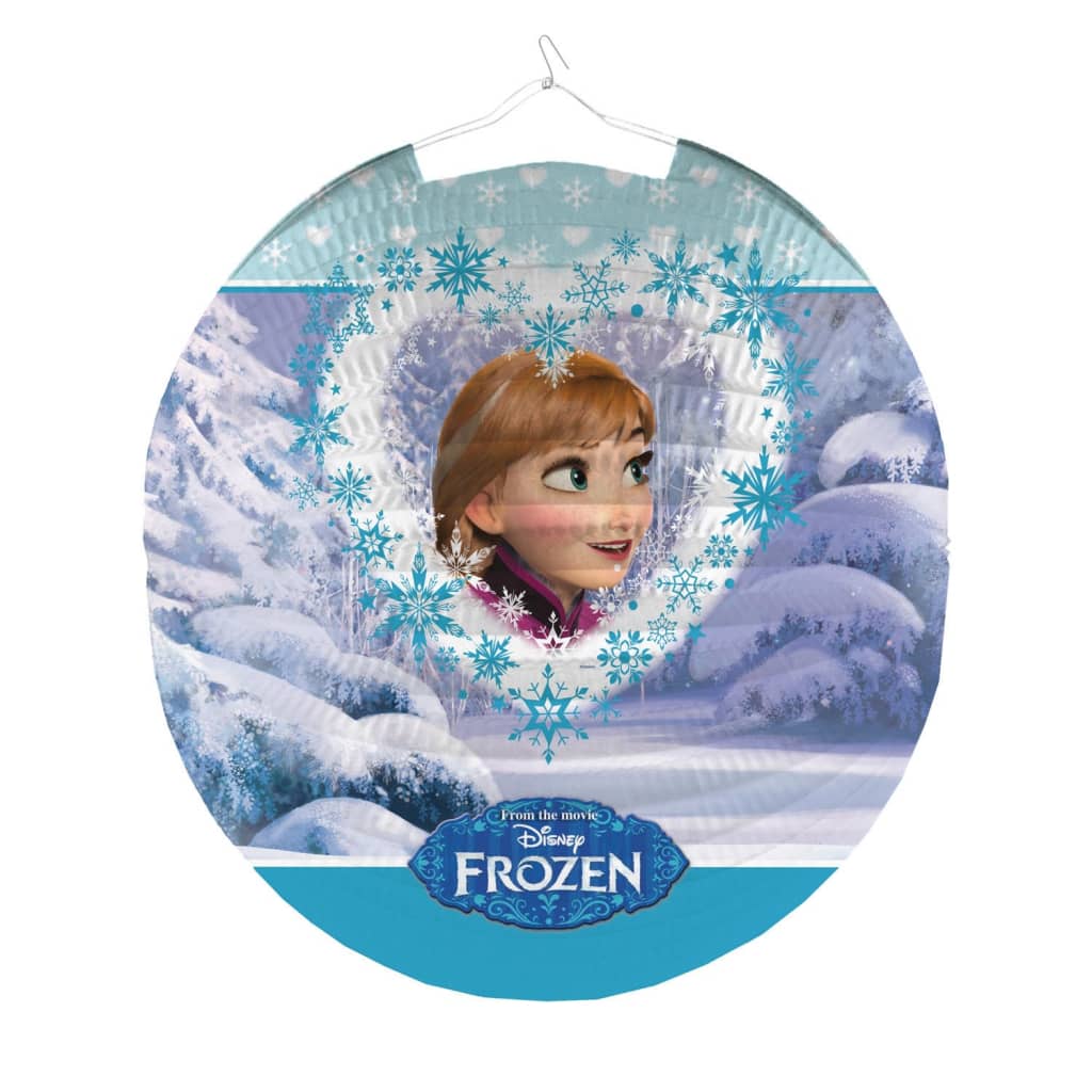 Amscan ronde lampion Frozen blauw 25 cm