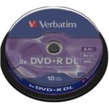 Verbatim DVD+R DL 8,5GB 8x 10-pack Spindel