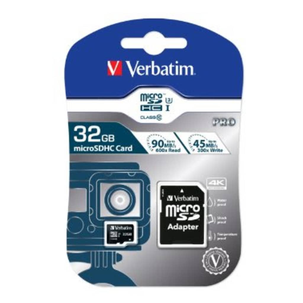 Afbeelding Verbatim MICRO SDHC CARD PRO UHS-I 32GB CLASS 10 door Vidaxl.nl