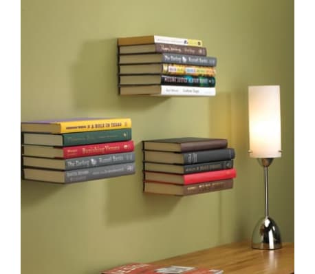 Etagere Invisible Pour Livres Gris Vidaxl Fr