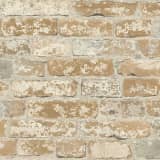 RoomMates Papier peint et collant Brique Stuqué Marron RMK9037WP