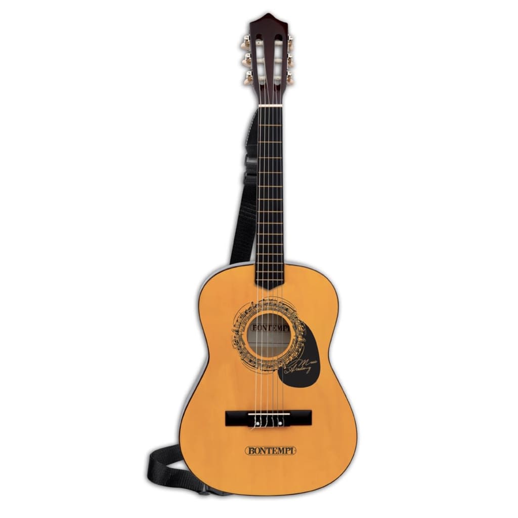 Bontempi houten gitaar met 6 snaren en schouderband 92 cm