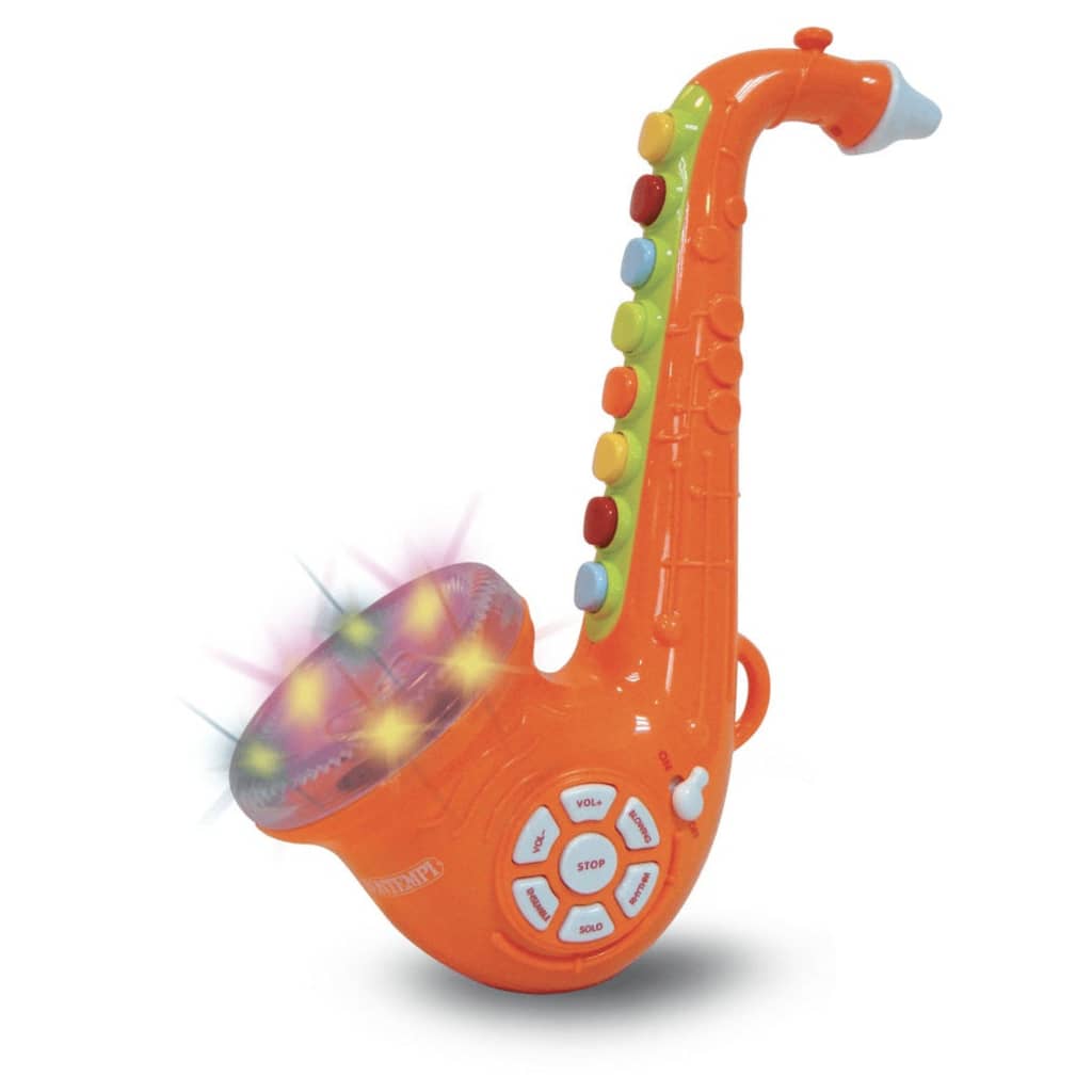 Bontempi saxofoon met lichteffecten 32 cm oranje