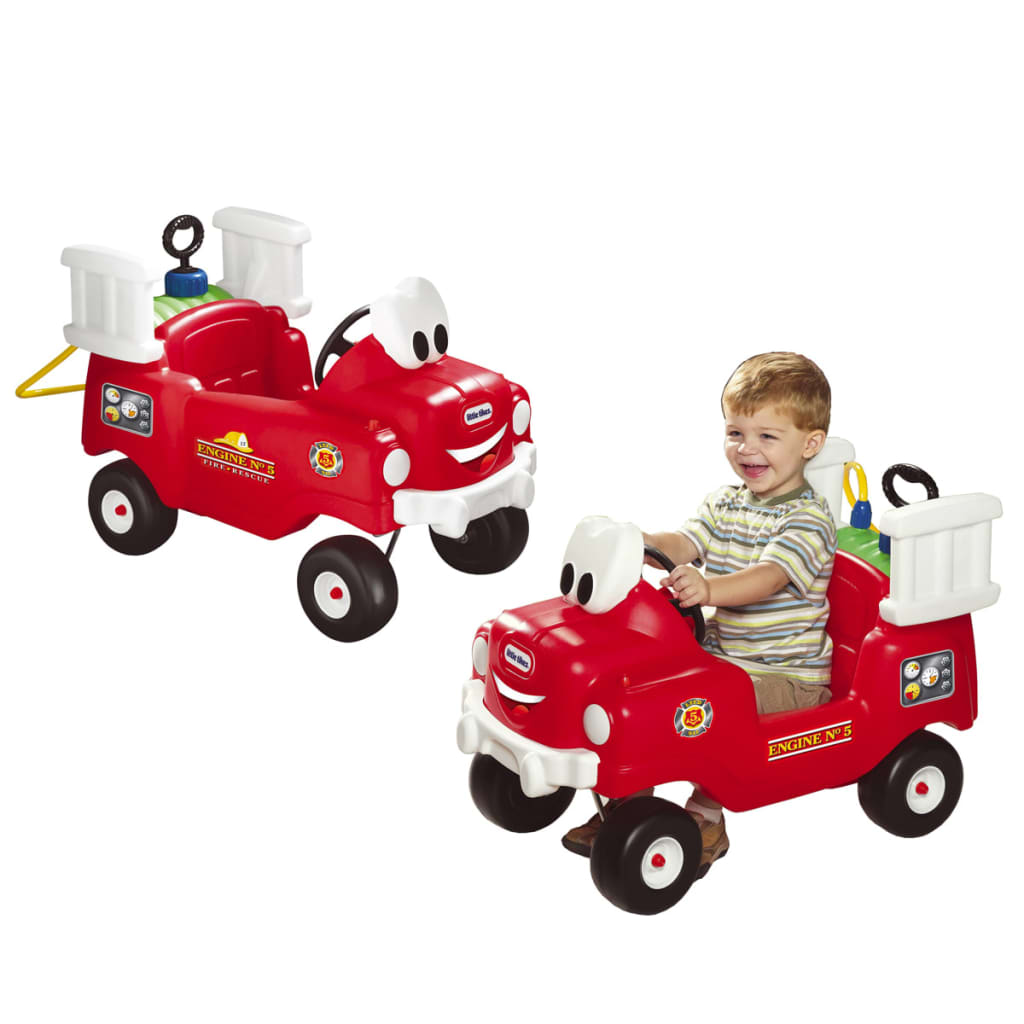 Little Tikes Loopauto Spray and Rescue brandweerauto rood