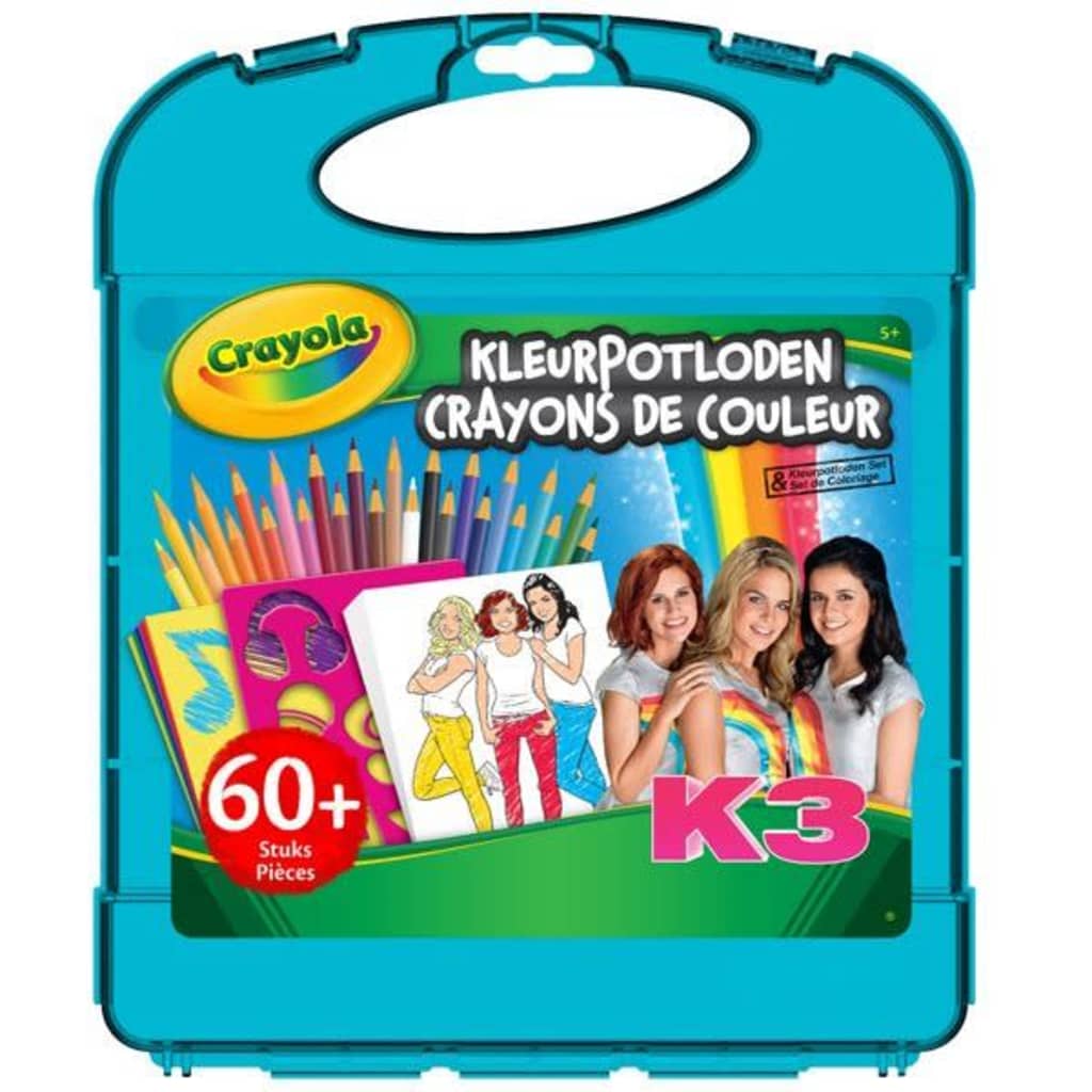 Crayola Kleurkoffer K3 met kleurpotloden meisjes