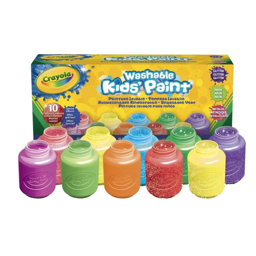 Afbeelding Crayola Silly Scents uitwasbare verf Special Efffects 10-delig door Vidaxl.nl