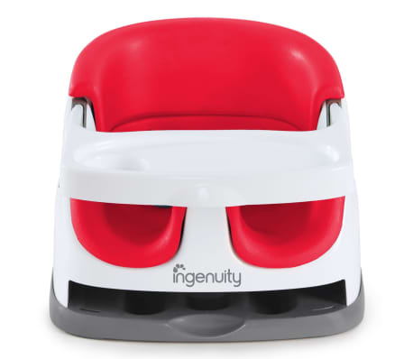 Ingenuity Siège d'appoint pour bébé 2 en 1 Baby Base Rouge coquelicot