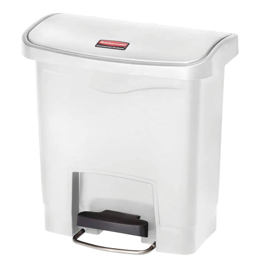 Thumbnail - Rubbermaid Step-on Mülleimer Slim Jim 15 L Weiß