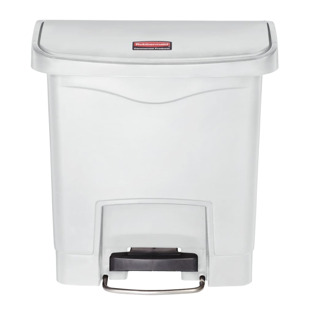 Thumbnail - Rubbermaid Step-on Mülleimer Slim Jim 15 L Weiß