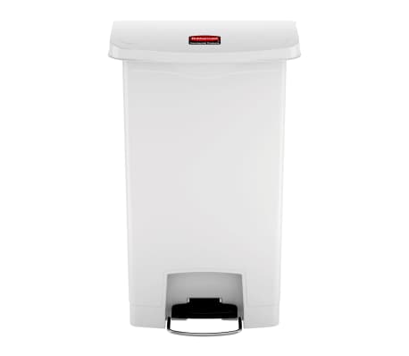 Rubbermaid Contenitore a Pedale Slim Jim 50 L Bianco
