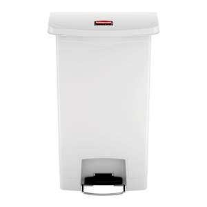 Rubbermaid Contenitore a Pedale Slim Jim 50 L Bianco