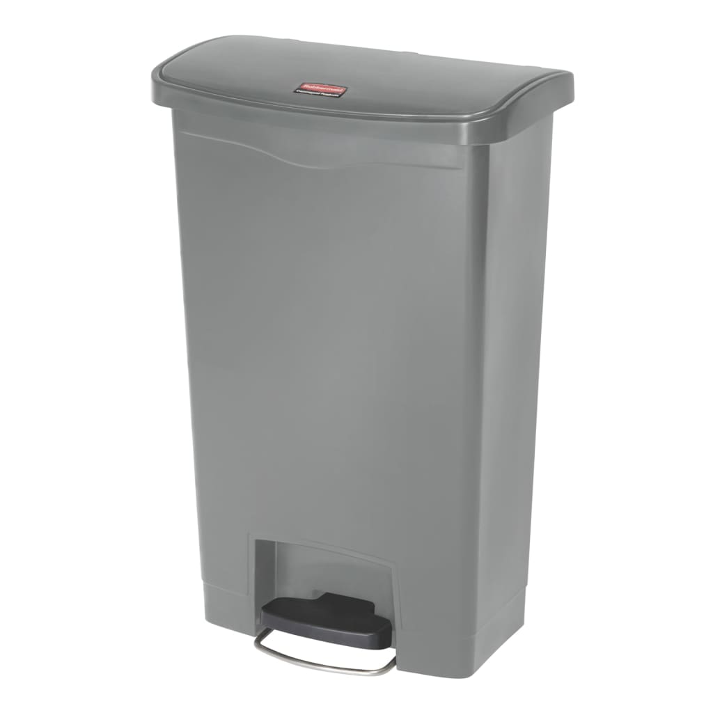 Rubbermaid Poubelle à pédale Slim Jim 50 L Gris