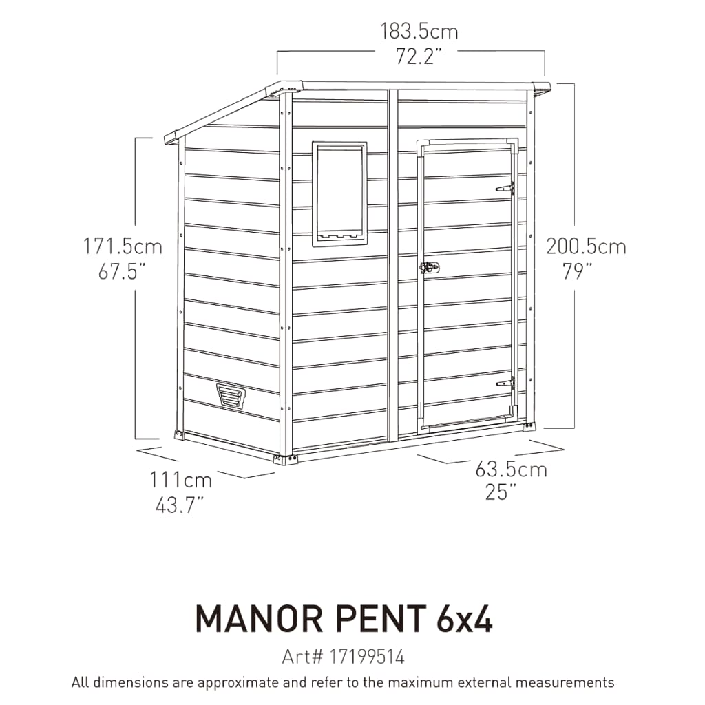 Betere Keter Berging Manor Pent 64 Storage Shed For Sale in Uk | Preloved XB-24