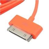 USB Laddnings och data kabel för iPhone/iPod/iPad Orange