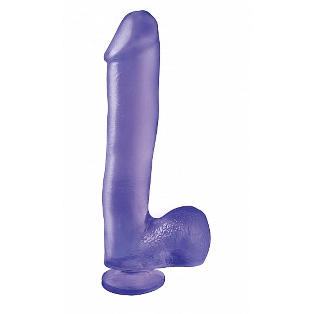 Afbeelding Pipedream - Basix Rubber Works 10" Dong with Suction Cup - Purple door Vidaxl.nl