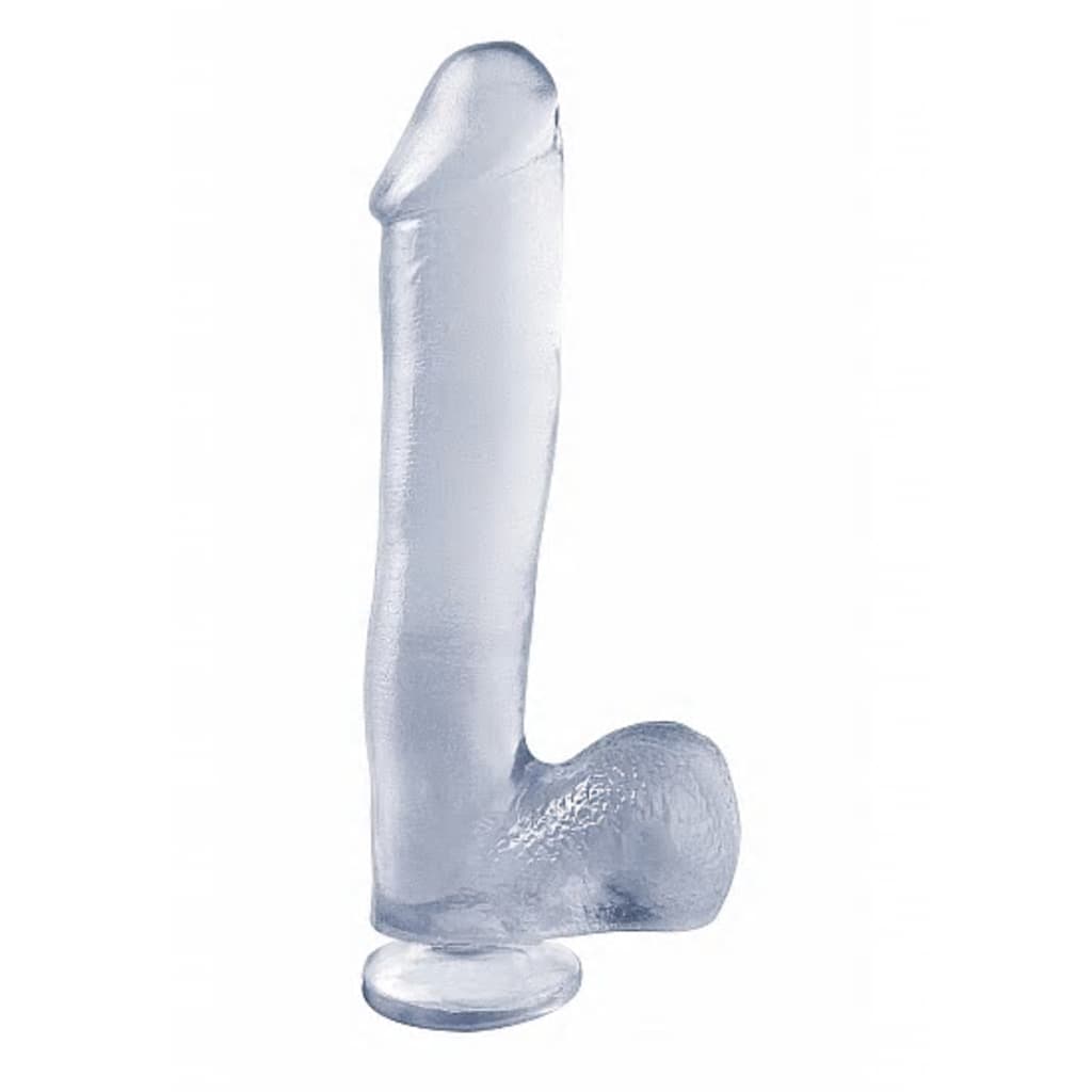 Pipedream - Basix Rubber Works 10" Dong with Suction Cup - Transparent