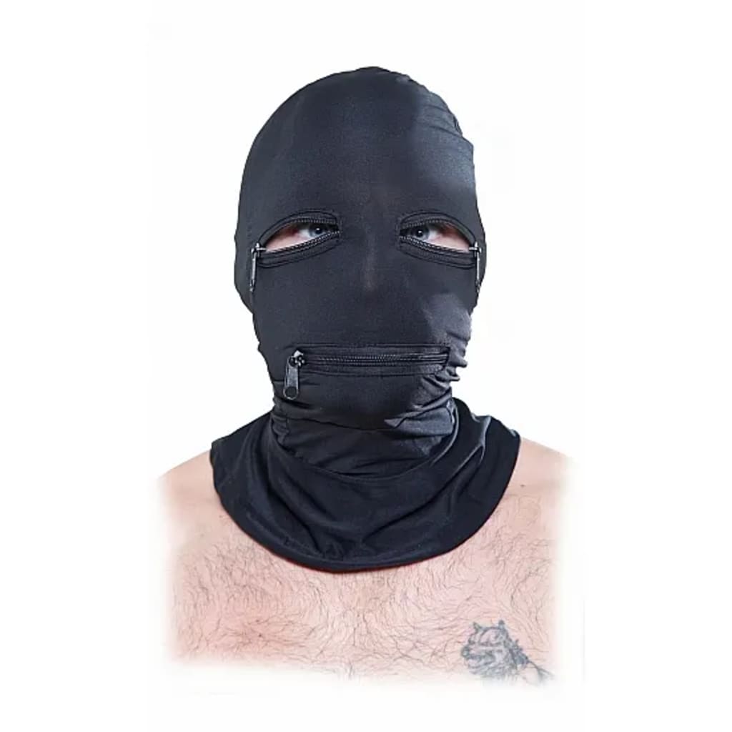 Pipedream - Fetish Fantasy Zipper Face Hood - Black