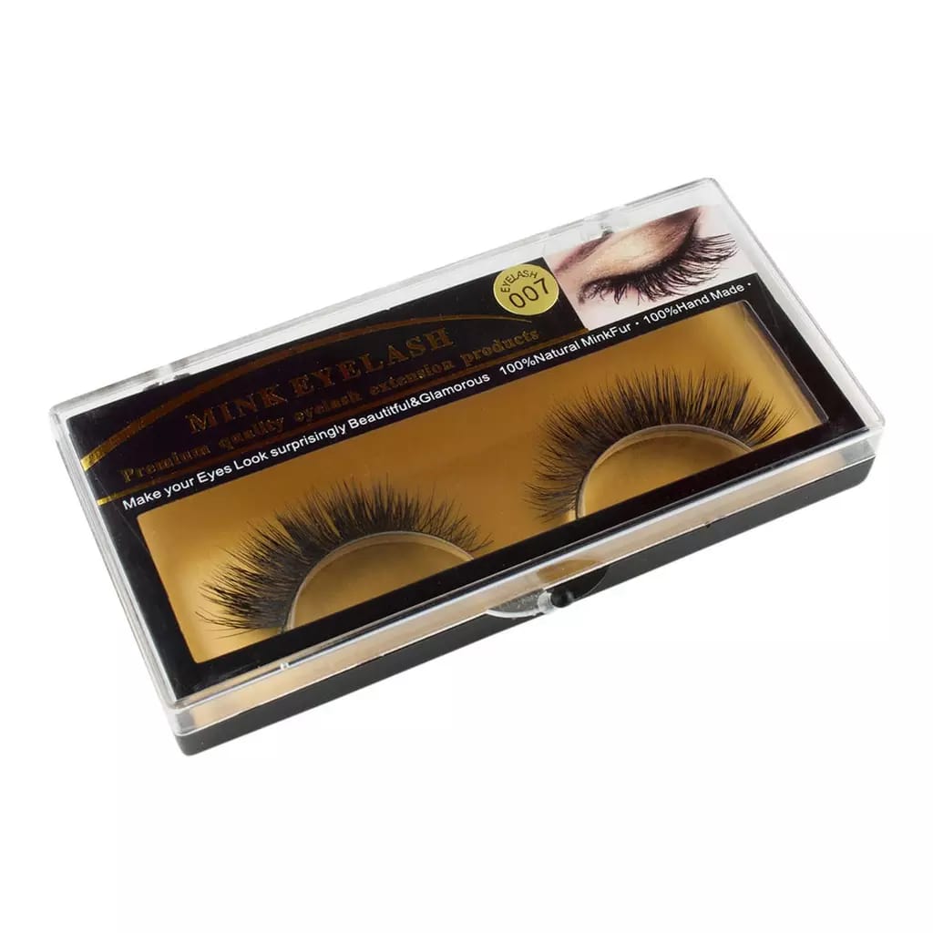 Lyxiga lösögonfransar av minkpäls - 007