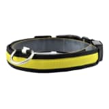 Hundhalsband med LED Ljus - Gul - M