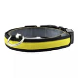 Hundhalsband med LED Ljus - Gul - S
